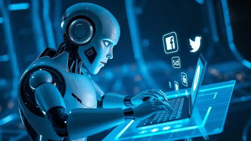 AI writing tools creating blogs, SEO drafts, and social media content