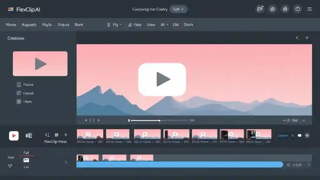FlexClip AI video generator used to edit a YouTube intro without watermark