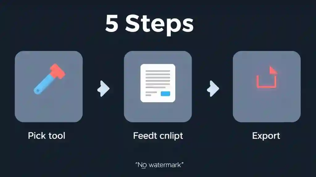 Step-by-step guide to using free AI video generator no watermark in 2025
