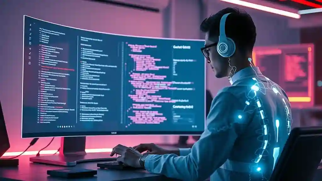 AI coding assistant helping developers write and debug code faster