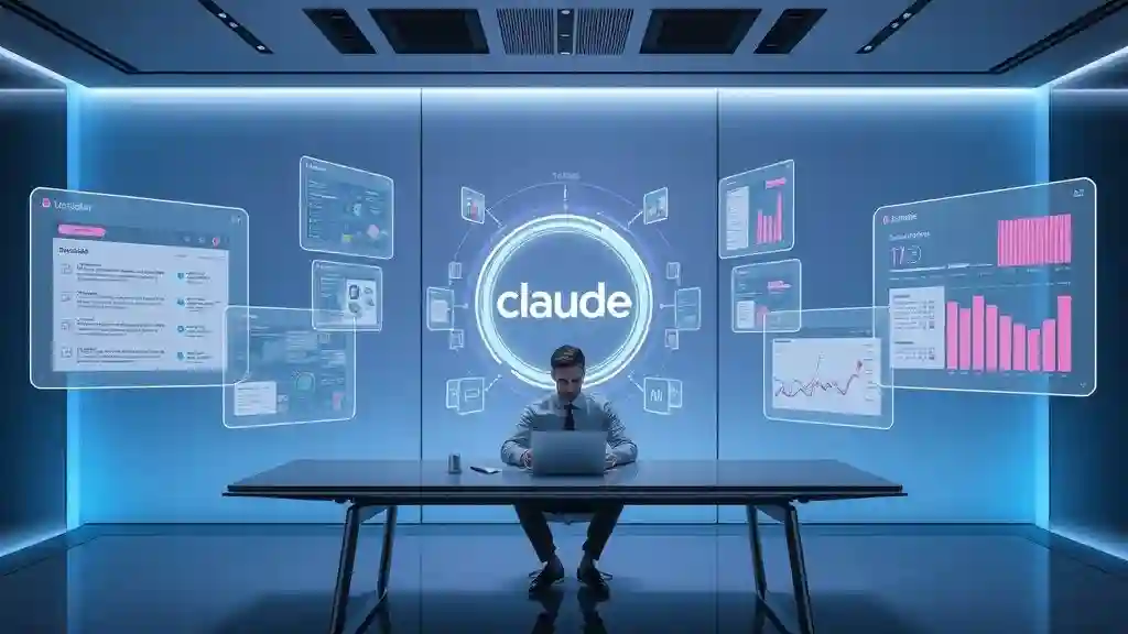 "Futuristic vision of AI-powered web automation showing seamless integration of Claude Chrome Extension in advanced workplace productivity"
Placement: At the end, before the Call-to-Action