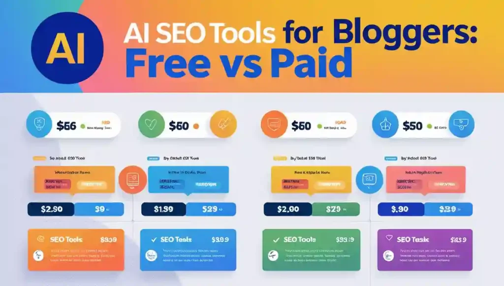 “Free vs paid AI SEO tools for bloggers in 2025”