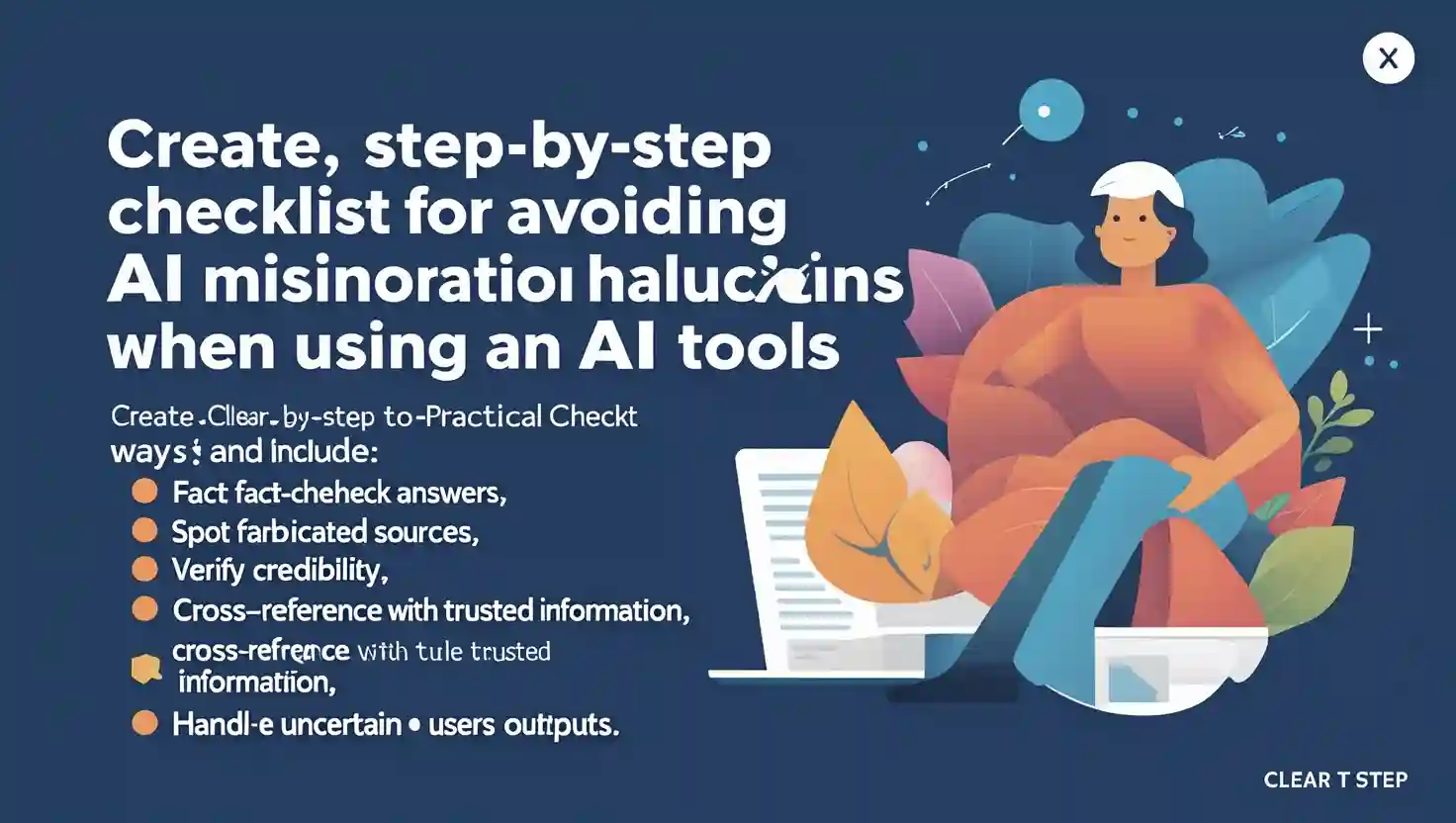 Checklist to avoid AI misinformation and hallucinations