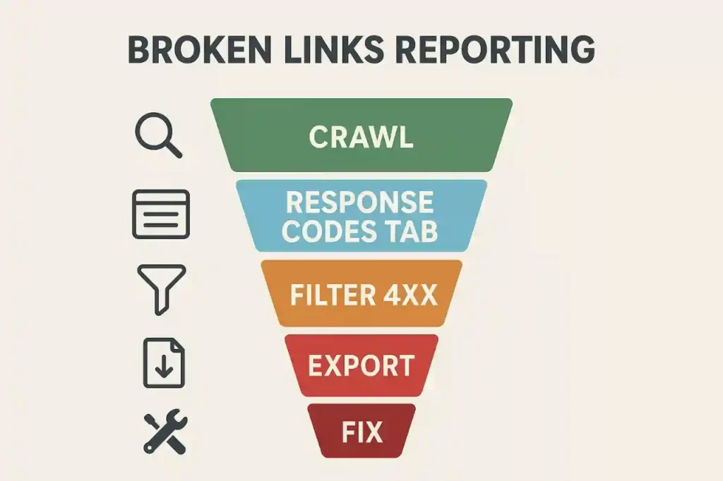 Screaming Frog Broken Links Report