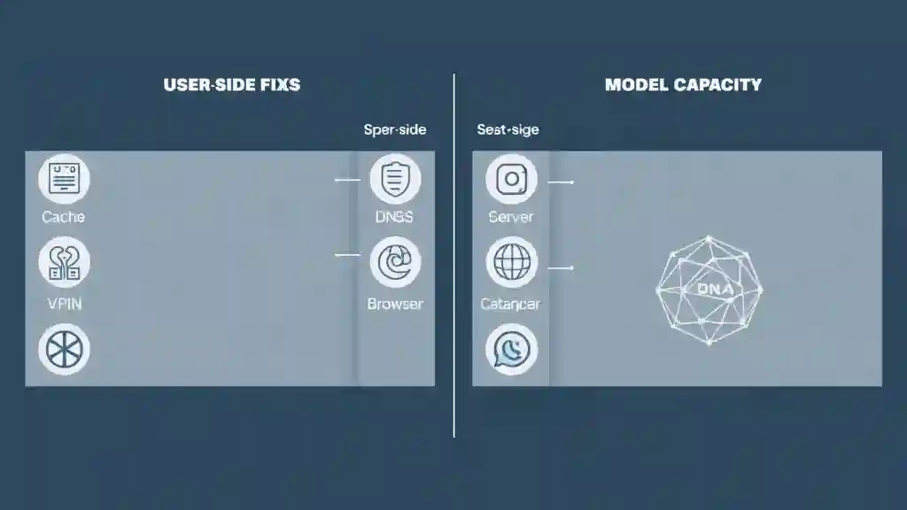 Comparison of user-side vs server-side fixes for ChatGPT problems