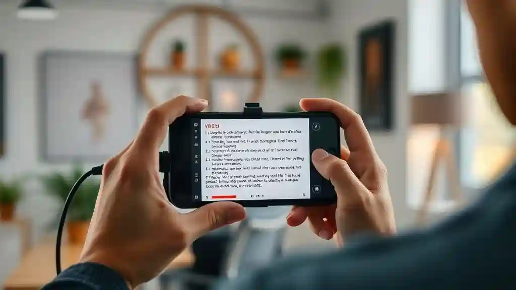 Creator using Viral You AI script for TikTok video in 2025.