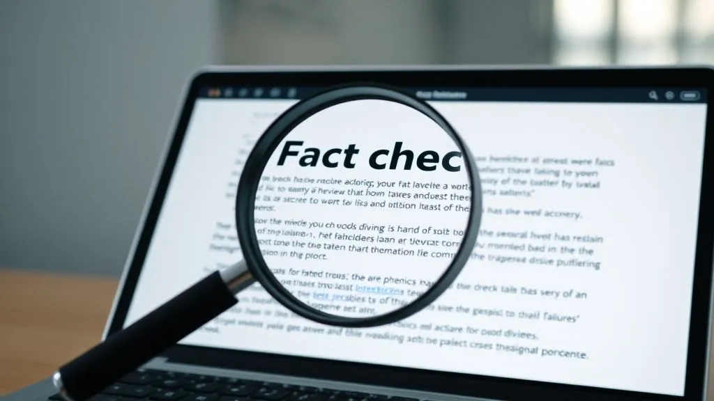 “Fact-checking AI-generated content to avoid outdated or fake data”