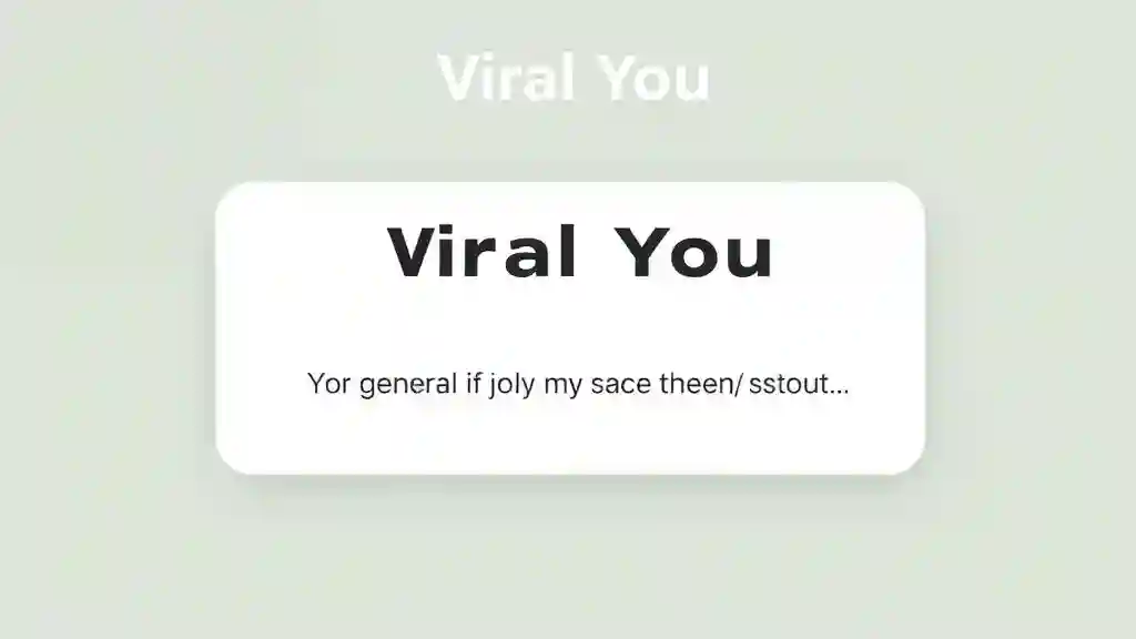 Viral You AI interface creating short-form storytelling script.