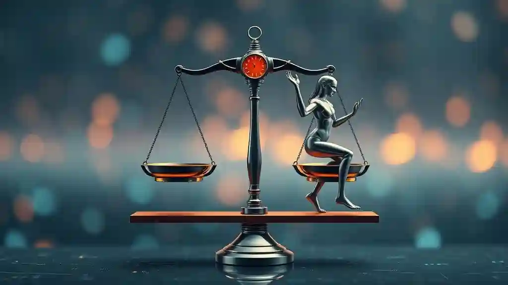 AI safety and ethics balance illustration with Google Gemini innovation symbol.
