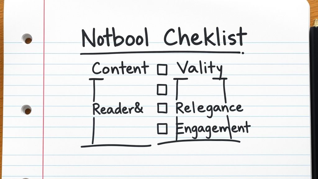 Four pillars blueprint for creating undetectable AI blog content.