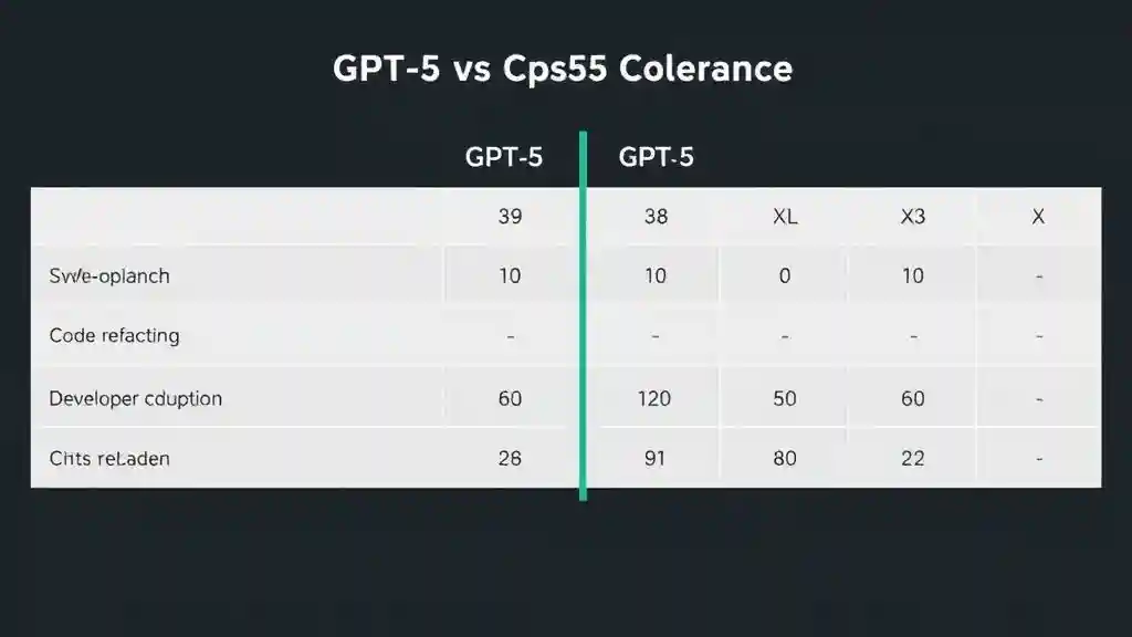 GPT-5-Codex vs GPT-5 benchmark performance chart.
