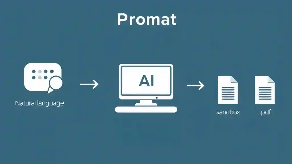 Claude AI workflow: natural prompt transformed into professional files