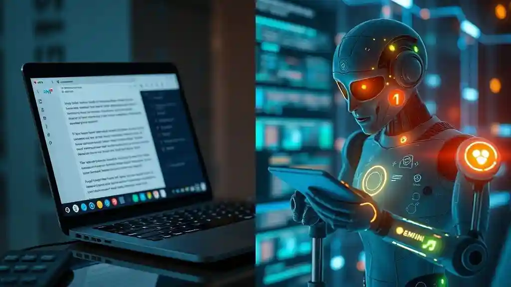 ChatGPT vs Gemini comparison illustration showing text AI vs multi-modal AI