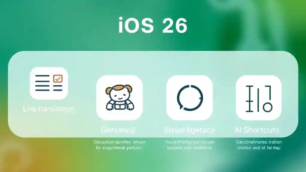 Quick comparison of iOS 26 Apple Intelligence features for creators