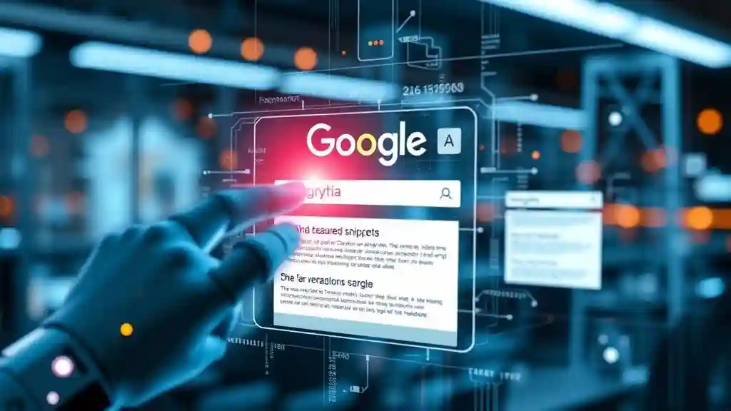 AI analyzing SERPs to improve content ranking.