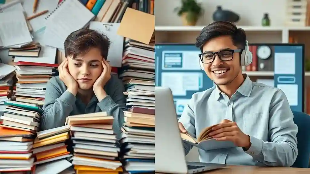 Teacher struggling to detect AI-generated essays in the classroom.