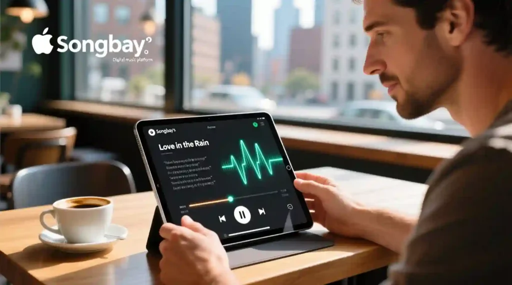 Lyricist uploading songs and lyrics with copyright protection on Songbay.