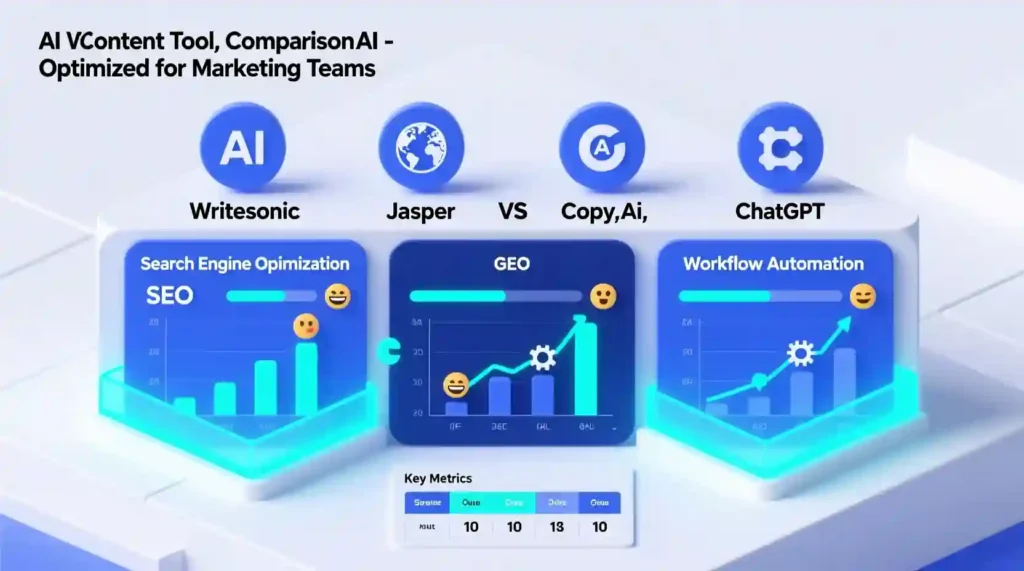 Writesonic AI vs competitors comparison chart