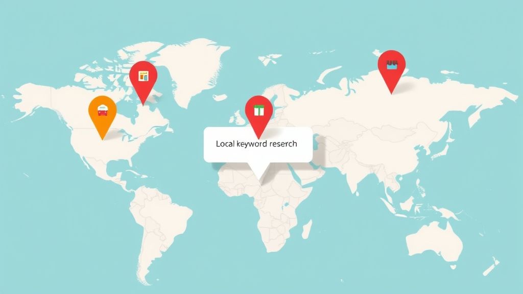 Mangools KWFinder local SEO keyword research with location-based targeting