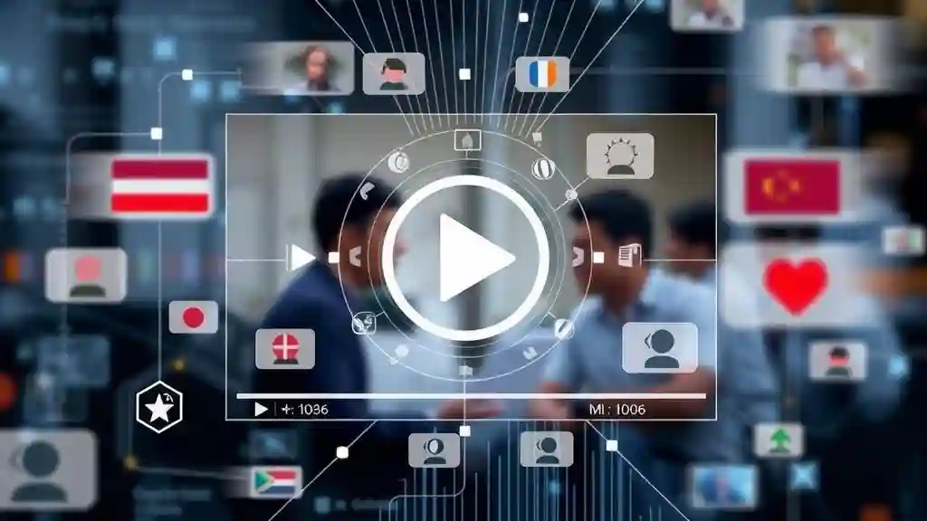 AI generating video captions, translations, and multilingual accessibility for courses.