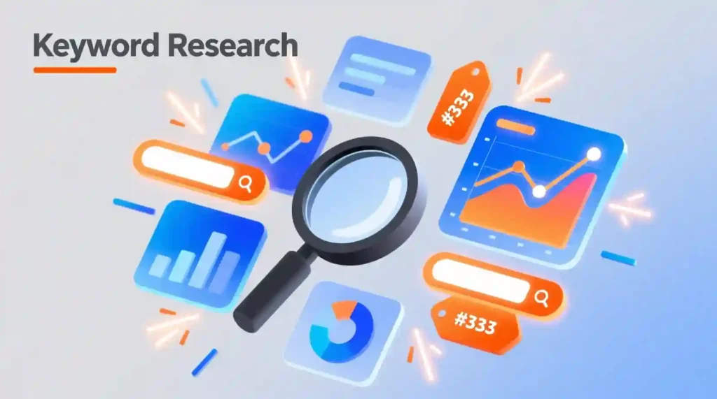 “Keyword research and search intent analysis with Ahrefs tools”