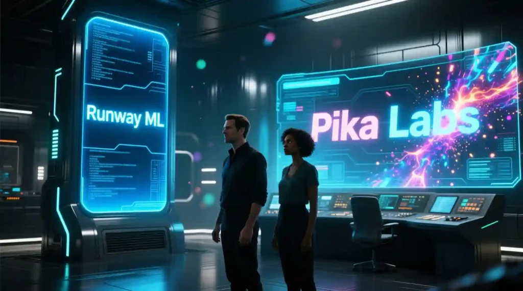 “AI animation from Pika Labs showing creative movement and expressive visuals.”