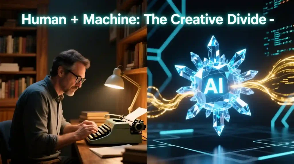 Human vs AI writing comparison illustrating why AI checkers matter.