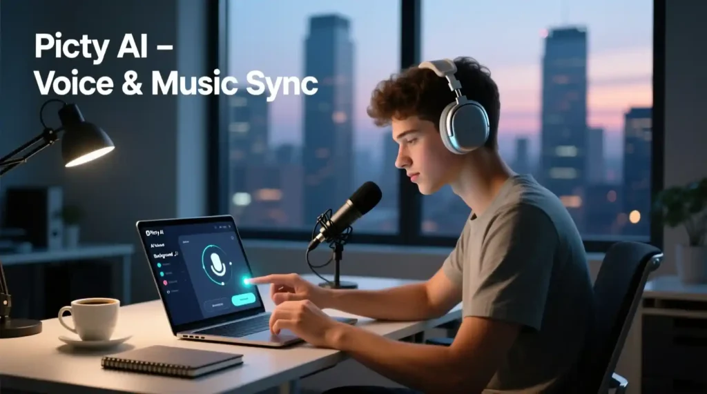 Selecting stock visuals and clips for blog-to-video conversion in Pictory AI.