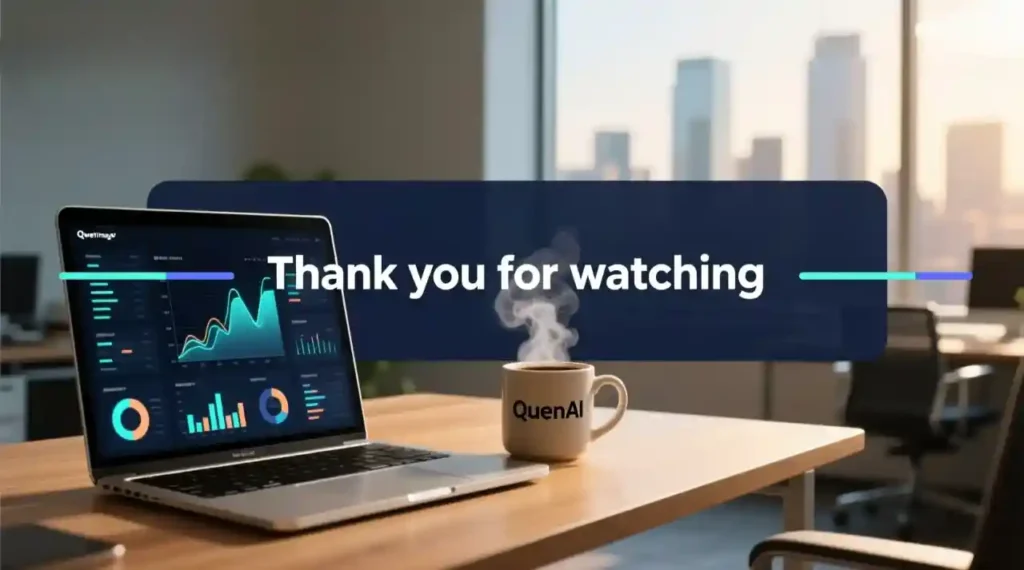 Previewing final branded video created from blog using Pictory AI.