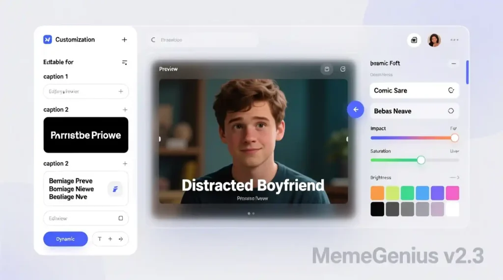 Customizing meme text, fonts, colors, and branding in Supermeme.ai for maximum virality.