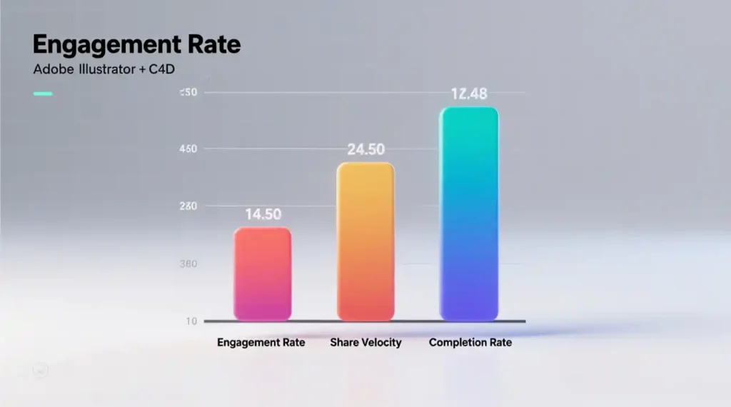 Analytics dashboard showing meme performance metrics created with Kapwing AI Meme Generator.