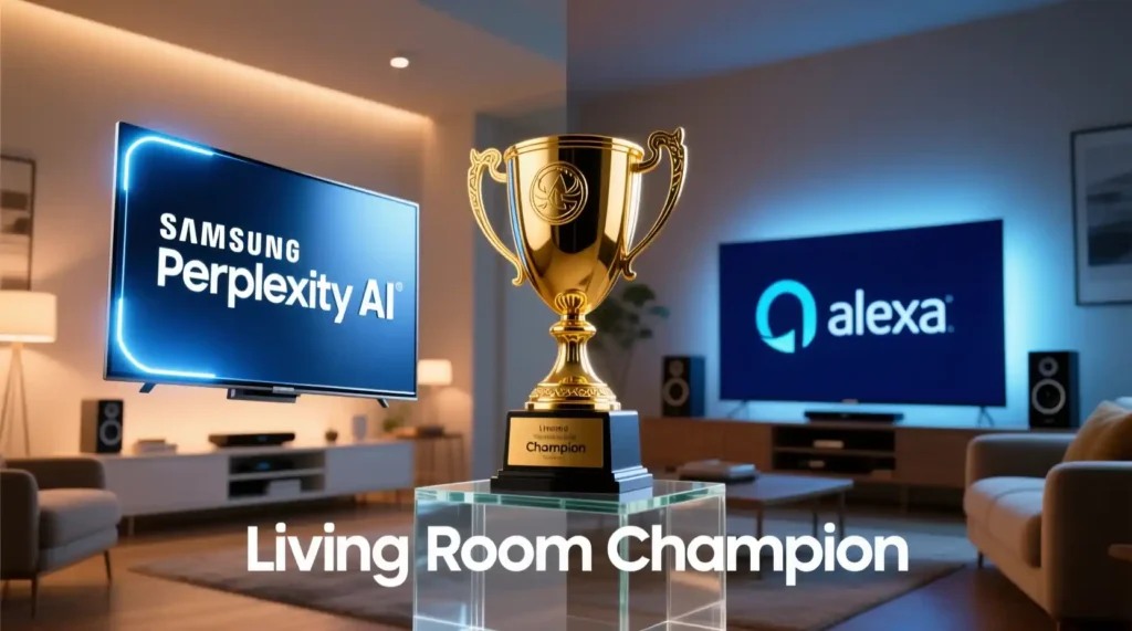 Samsung Perplexity TV AI vs Alexa — which voice assistant wins the living room battle.
