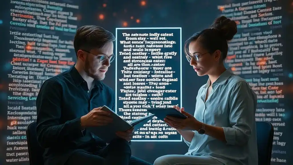 Visual representation of AI-generated poetry with artistic typography and design.