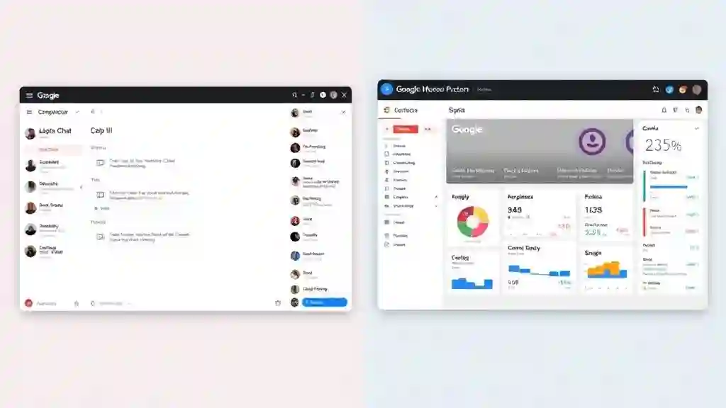 Claude AI simple interface vs Gemini AI Google Workspace integration visual.
