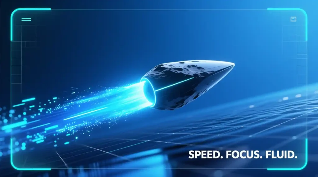 “Comet visual representing speed and simplicity with Perplexity Comet Multitask.”