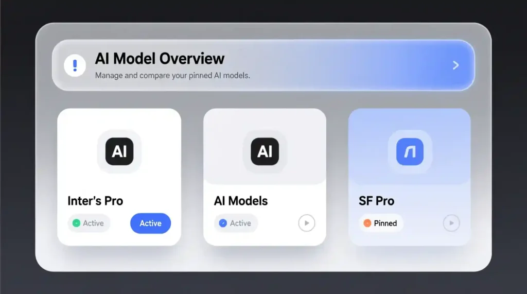 “Pinned models and context block setup inside Poe for faster multi-model workflow.”