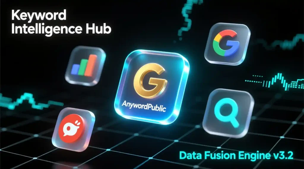 Graphic displaying the top free keyword research tools for 2025.